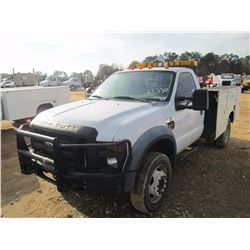 2008 FORD F450 SERVICE TRUCK, VIN/SN:1FDXF47R28EB07439 - 4X4, POWERSTROKE DIESEL ENG, A/T, KNAPHEIDE