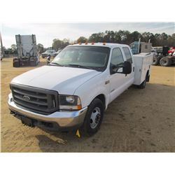 2004 FORD F350 SERVICE TRUCK, VIN/SN:1FDWW36P54EA02779 - CREW CAB, FORD POWERSTROKE DIESEL ENGINE, 6