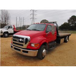 2010 FORD F650 ROLL OFF TRUCK, VIN/SN:3FRNX6FC8AV274242 - S/A EXTENDED CAB, CUMMINS DIESEL ENGINE, A