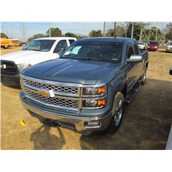 2014 CHEVROLET SILVERADO PICKUP, VIN/SN:1GCRCREH7EZ251327 - CREW CAB, V8 GAS ENIGNE, A/T, ODOMETER R