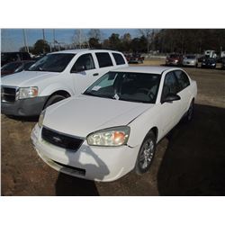 2007 CHEVROLET MALIBU SEDAN, VIN/SN:1G1ZS57N87F290665 - GAS ENGINE, A/T, ODOMETER READING 80,082 MIL
