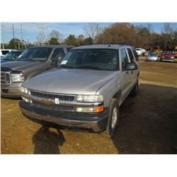 2006 CHEVROLET TAHOE VIN/SN:1GNFC13T86J106389 - V8 GAS ENGINE, AUTO TRANS, ODOMETER READING 221,603 