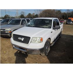 2006 FORD F150 PICKUP, VIN/SN:1FTPW14V46FB34573 - 4X4, CREW CAB, V8 GAS ENGINE, A/T, ODOMETER READIN