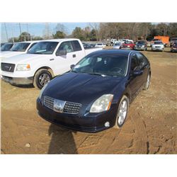 2005 NISSAN MAXIMA, VIN/SN:1N4BA41E05C826026 - V6 GAS ENGINE, A/T, ODOMETER READING 154,832 MILES