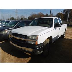 2004 CHEVROLET SILVERADO PICKUP, VIN/SN:1GCEK19T34E151667 - 4X4, EXT CAB, V8 GAS ENGINE, A/T, ODOMET