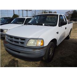 1998 FORD F150 PICK UP TRICK, VIN/SN:1FTZX1760WNB92194 - EXTENDED CAB, V8 GAS ENGINE, AUTO TRANS, OD