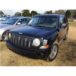 2008 Jeep PATRIOT VIN/SN:1J8FT28W38D521121 GAS ENGINE, A/T, ODOMETER READING 137,415 MILES