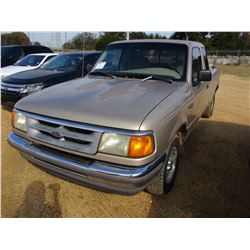 1997 FORD RANGER XLT PICKUP, VIN/SN:1FTCR147VTA25897 - 4 CYL ENG, A/T, ODOMETER READING 239,870 MILE