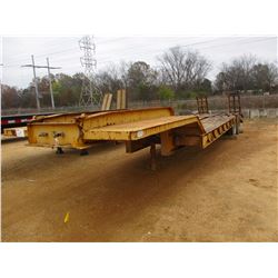 OAD MASTER FDT LOWBOY TRAILER, VIN/SN:2695 - T/A, 37' LENGTH, 96" WIDTH, DOVETAIL, RAMPS, MOTOR GRAD