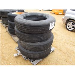 (5) 235/80R22.5 TIRES