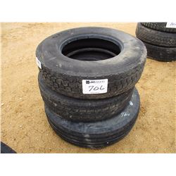 (3) 295/75R22.5 TIRES