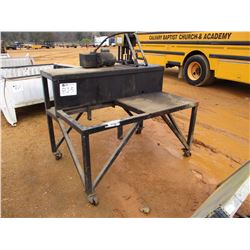 COLL-O CRIMP PRESS, MTD ON METAL TABLE