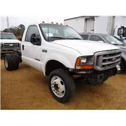 2005 FORD F450 CAB & CHASSIS, VIN/SN:1FDWW37P95EA90090 - POWER STROKE DIESEL ENG, A/T (DOES NOT RUN)