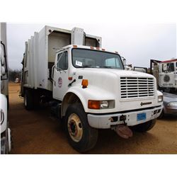 2000 INTERNATIONAL 4700 GARBAGE TRUCK, VIN/SN:1HTSCABN8YH313330 - S/A, IHC T444E ENGINE, A/T, LOAD L