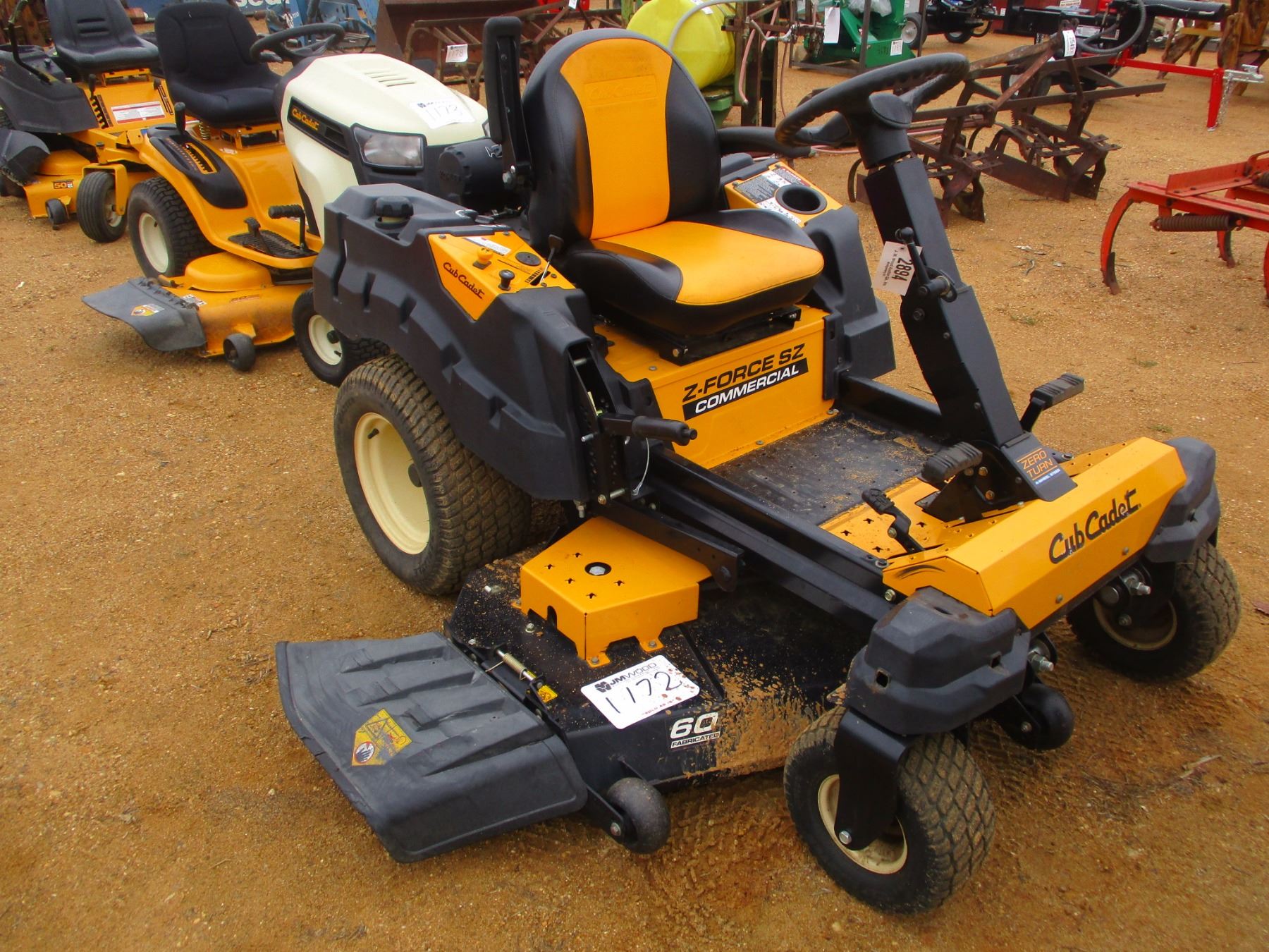 CUB CADET Z FORCE LAWN MOWER, VIN/SN11054H10172 COMMERCIAL, ZERO