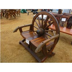 WAGON WHEEL BENCH