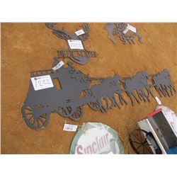 STAGE COACH METAL SIGN