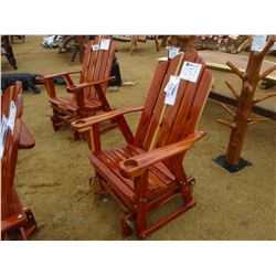 RED CEDAR GLIDER CHAIR