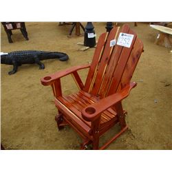 RED CEDAR GLIDER CHAIR