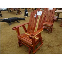 RED CEDAR GLIDER CHAIR