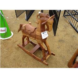 WOOD ROCKING HORSE 44"
