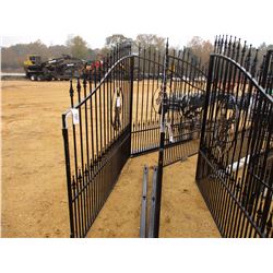 16' IRON GATE, HORSE HEAD SCENE