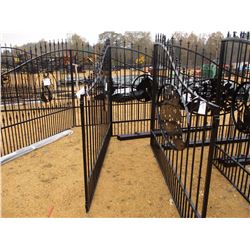 MARE & FOLE SCENE IRON GATE WITH POST