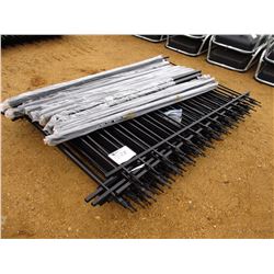 100' WROUGHT IRON FENCE W/POSTS & CLIPS