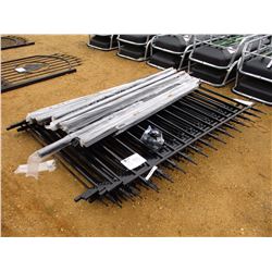 100' WROUGHT IRON FENCE W/POST & CLIPS