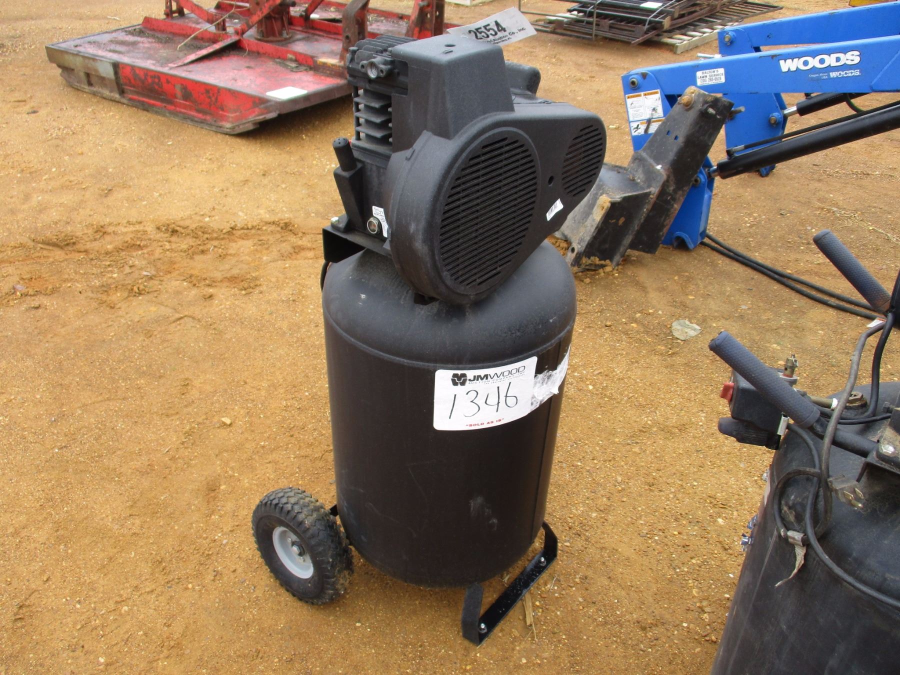 AIR COMPRESSOR, 30 GALLON, UPRIGHT, ELECTRIC J.M. Wood Auction