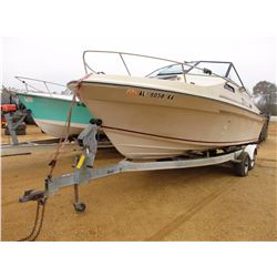 SPORT CRAFT FISHERMAN 210 FIBERGLASS BOAT, VIN/SN:SCR81011M485 - PROFILE 2000, T/A, GALV TRAILER (NO