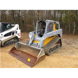 2011 JOHN DEERE 333D SKID STEER LOADER, VIN/SN:200535 - CRAWLER, GP BUCKET, CANOPY, METER READING 1,