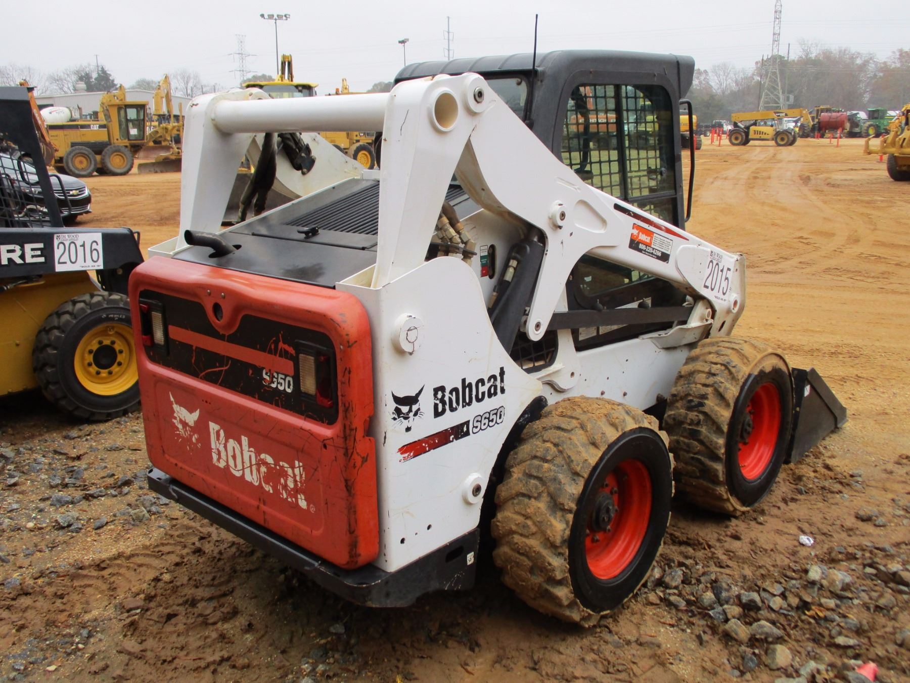 2012 BOBCAT S650 SKID STEER LOADER, VIN/SNA3NV16032 WHEELED, GP