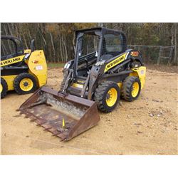 2012 NEW HOLLAND L218 SKID STEER LOADER, VIN/SN:NCM448099 - WHEELED, GP BUCKET, CANOPY, METER READIN