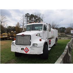 2001 PETERBILT 330 FUEL & LUBE TRUCK, VIN/SN:2NPNLD0X21M570144 - T/A, CAT 3126 DIESEL ENGINE, 8LL TR