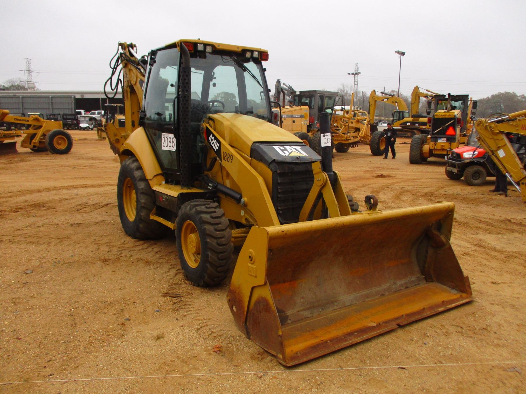 2013 CAT 420F LOADER BACKHOE, VIN/SNSKR01889 4X4, E STICK, MP BUCKET
