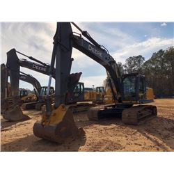 2014 JOHN DEERE 210G HYDRAULIC EXCAVATOR, VIN/SN:522032 - 9'6" STICK, 48" BUCKET, THUMB, ECAB W/AC, 