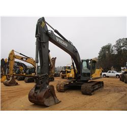 2011 VOLVO EC210CL HYDRAULIC EXCAVATOR, VIN/SN:A0011582 - 9'6" STICK, 48" BUCKET, THUMB, REAR CAMERA