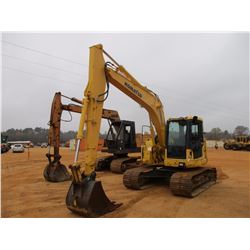 2007 KOMATSU PC138US-8 HYDRAULIC EXCAVATOR, VIN/SN:20795 - 9'10" STICK, 34" BUCKET, AUX HYD, REAR CA