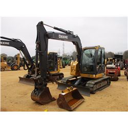 2014 JOHN DEERE 75G HYDRAULIC EXCAVATOR, VIN/SN:015065 - 7' STICK, 24" BUCKET, 50" CLEAN OUT BUCKET,