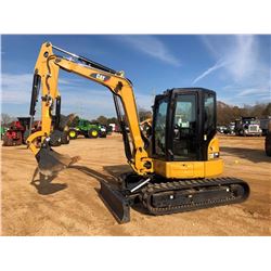 2016 CAT 305E2CR MINI EXCAVATOR, VIN/SN:H5M02288 - 5'9" STICK, 22" BUCKET, HYD THUMB, AUX HYD, BLADE
