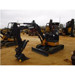 2012 JOHN DEERE 35D MINI EXCAVATOR, VIN/SN:266590 - 4'6" STICK, QUICK COUPLER, 24" BUCKET, HYD THUMB