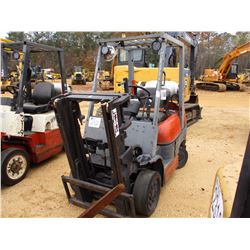 TOYOTA 42-6FGCU25 FORKLIFT, VIN/SN:68294 - 5,500# CAP, LP GAS, CANOPY