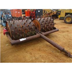 9' DOUBLE DRUM SHEEPFOOT ROLLER