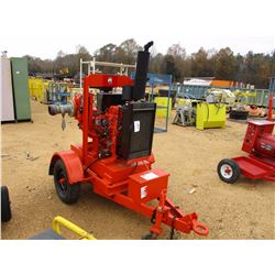 GODWIN CD100 PUMP, VIN/SN:0436698132 - 4", CAT DISIEL ENG, MTD ON S/A TRAILER, METER READINGS 2,072 