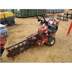 2011 DITCH WITCH RT-12 TRENCHER, VIN/SN:557 - GAS ENGINE, WALK BEHIND, METER READING 116 HOURS