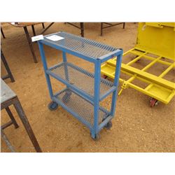 METAL STORAGE CART ROLL AROUND