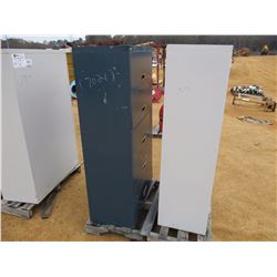 (2) METAL CABINET