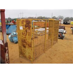 EXPANDED METAL STORAGE CAGE, 10'