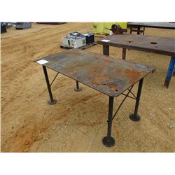 METAL TABLE, 34"X62"